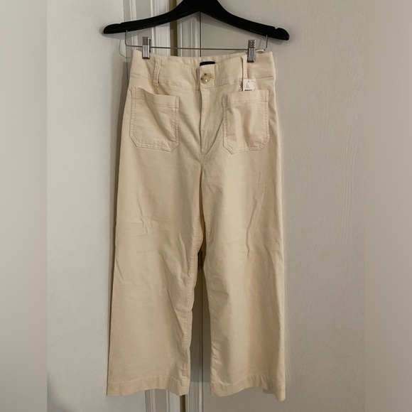 The Colette Cropped Wide-Leg Pants by Maeve: Corduroy Edition - Picture 4 of 7